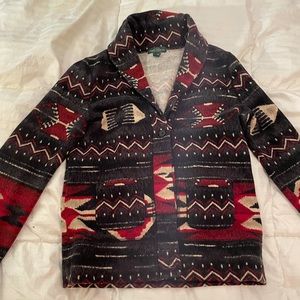 LRL Lauren Jeans Co Southwest Aztec print jacket